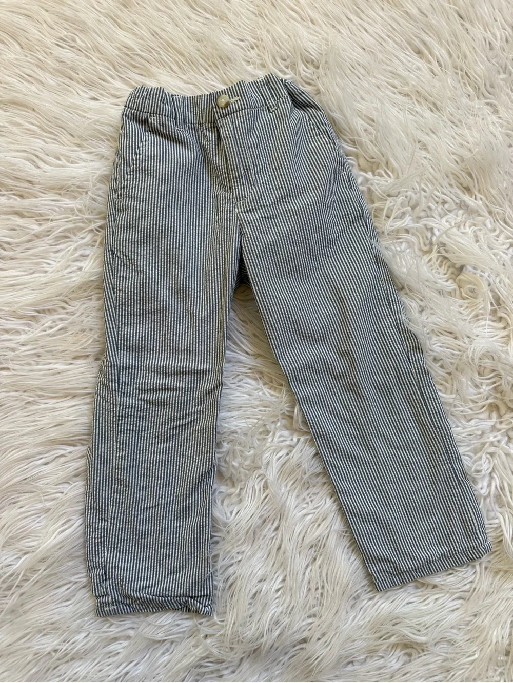 Gymboree Gray Pinstripe Vest & Pants Set